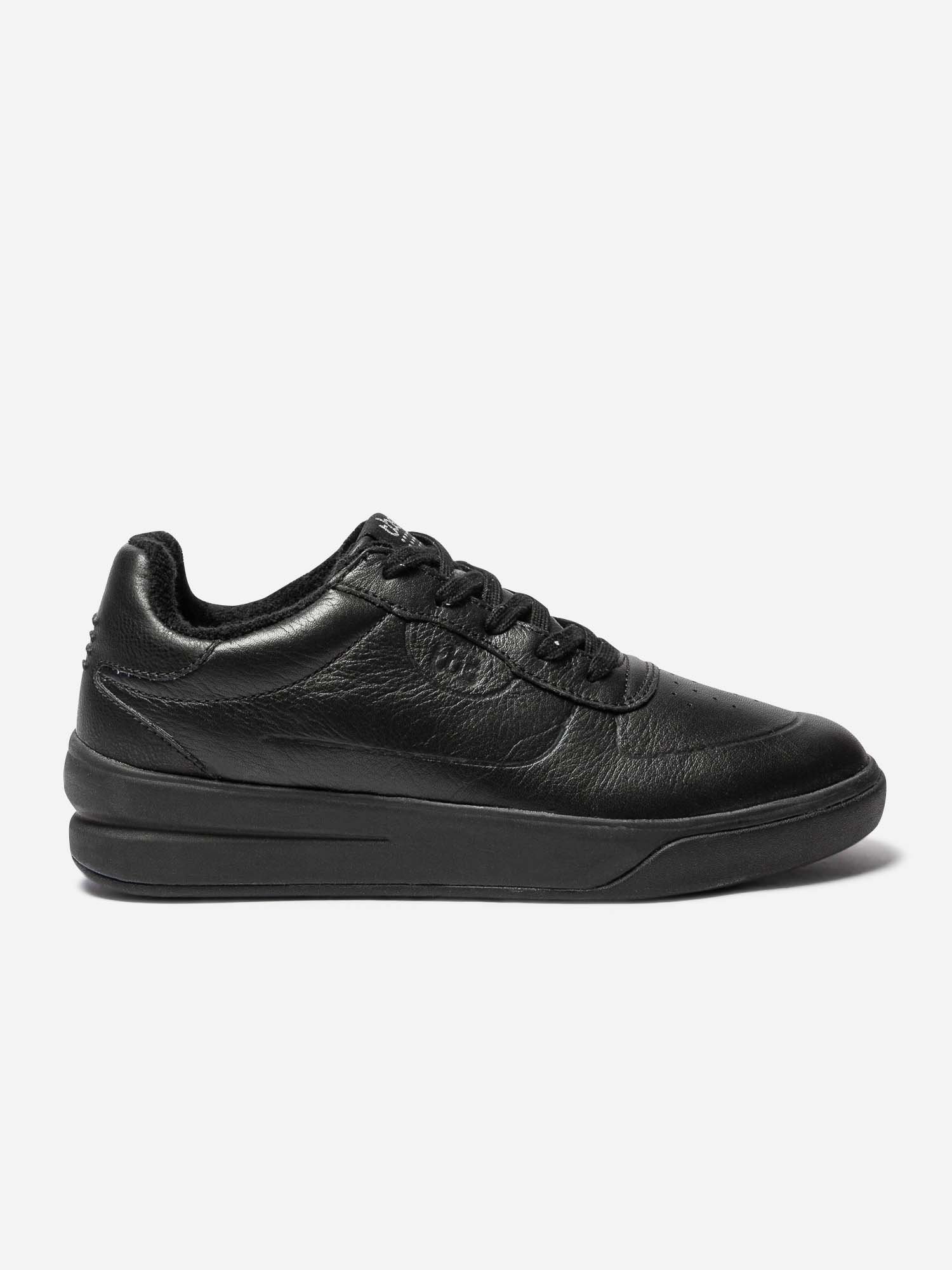 Baskets Femme Confort Cuir Noir