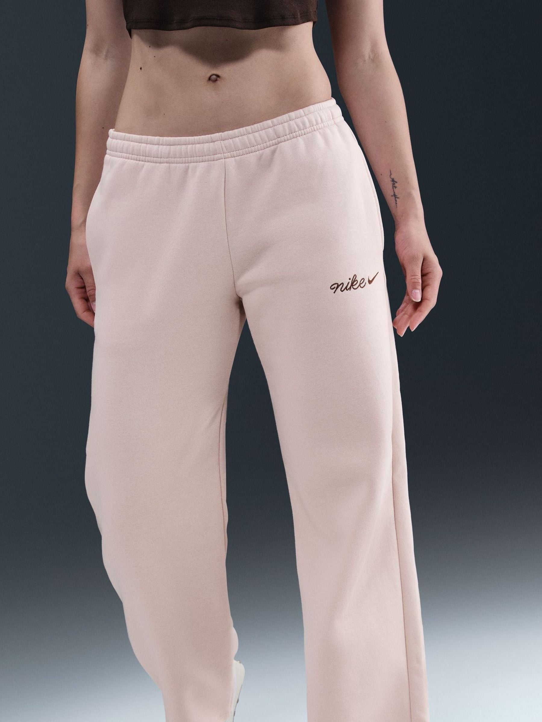 Pink Silt - Nike Sportswear Phoenix Fleece Straight Leg Joggers