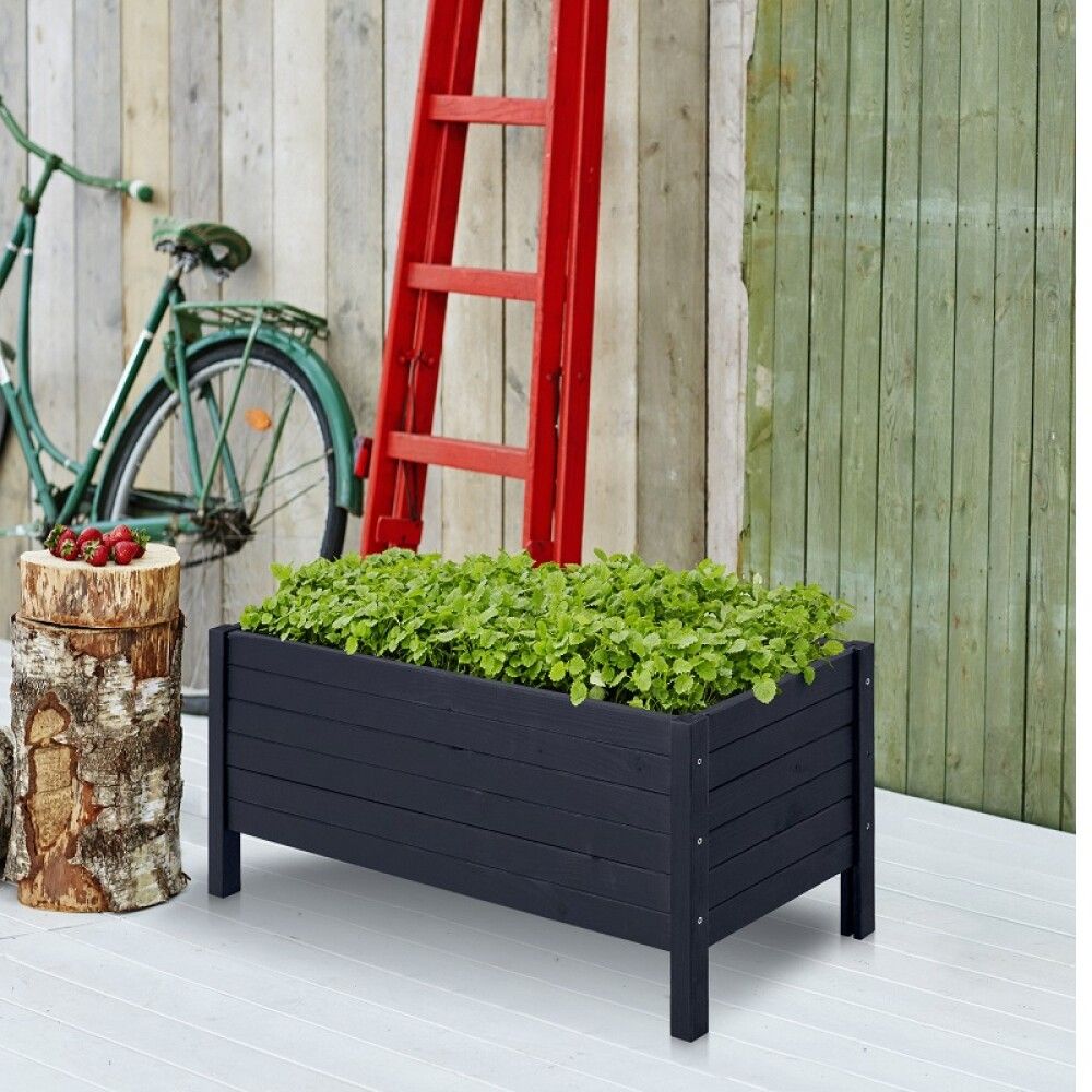 BLOMSTERKASSE PLUS TREND SVARTGRUNNET 88X37X39 CM