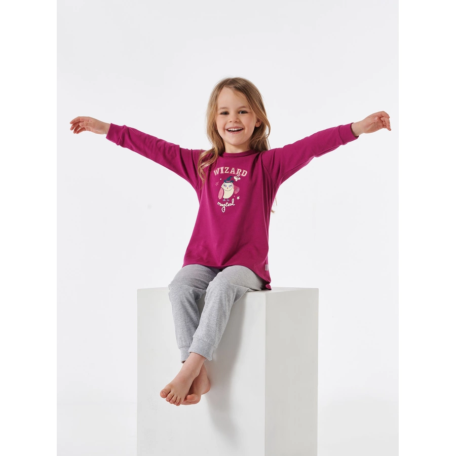 Schiesser Pyjama Cat Zoe beere