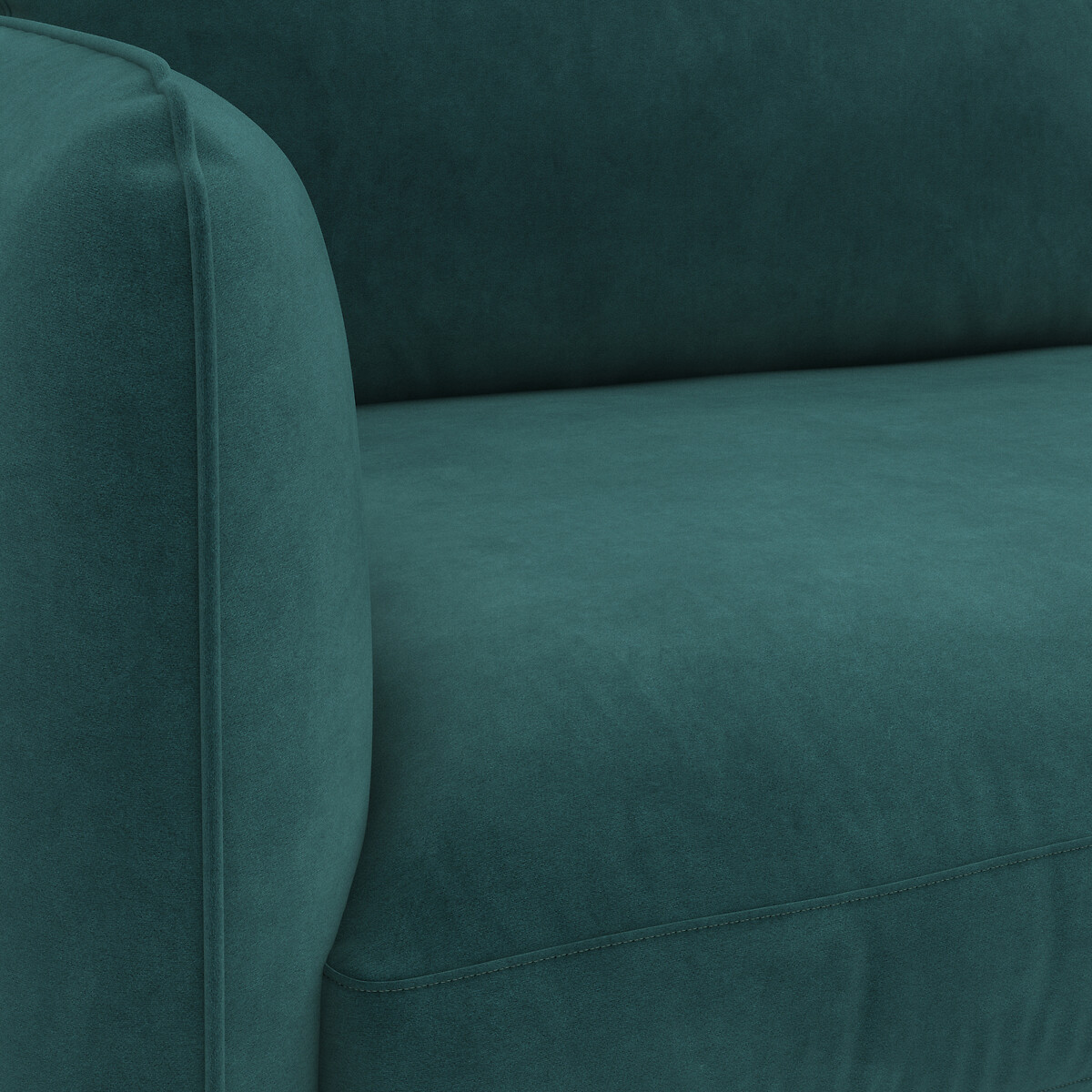 LA REDOUTE INTERIEURS<br>Sofá conversível de veludo, 4 lugares, Loméo