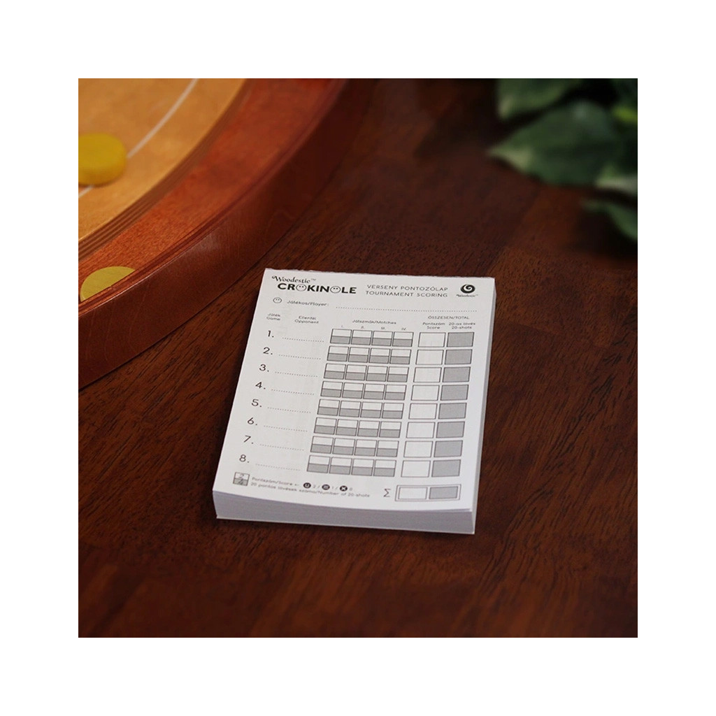 Feuille de score Woodestic Crokinole