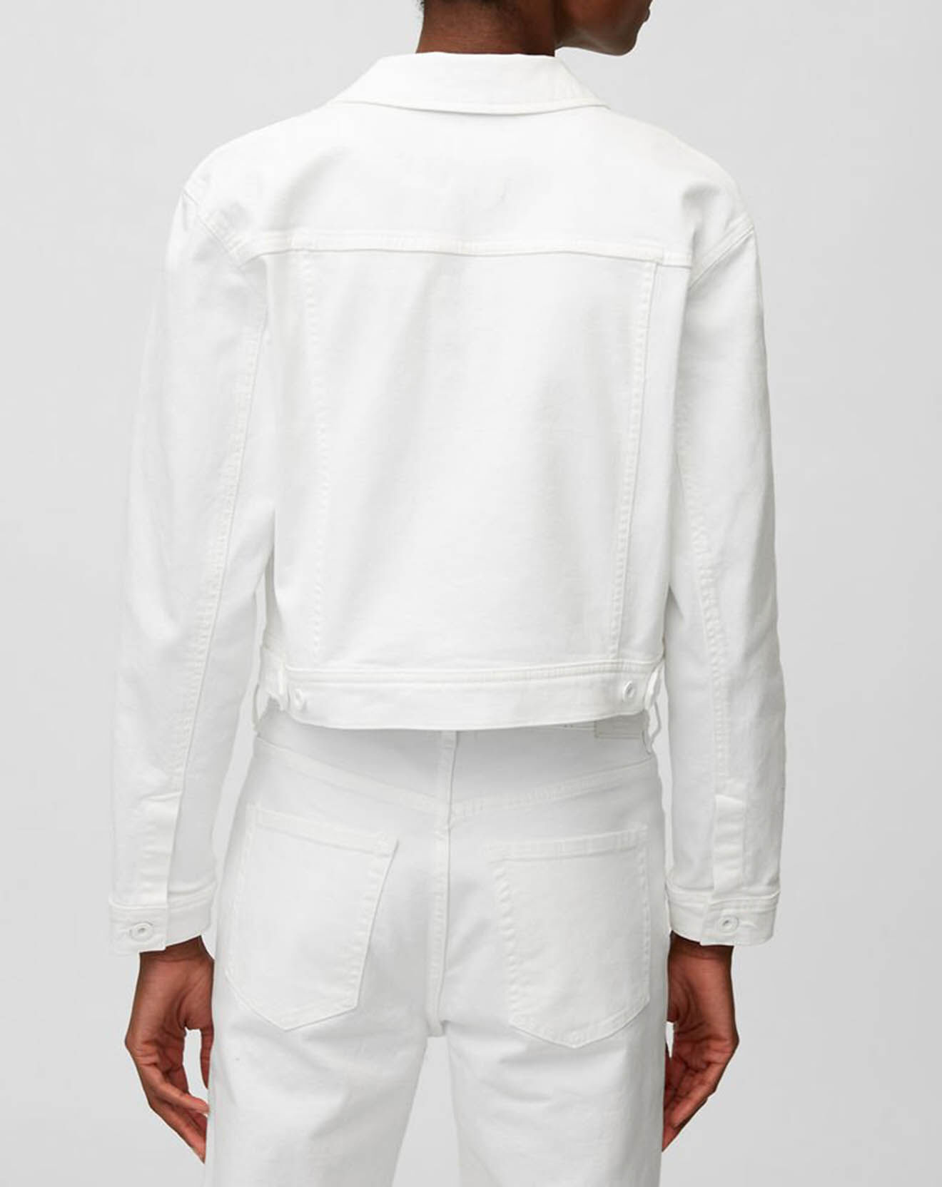 Marc O'Polo Veste en Jean crop blanche