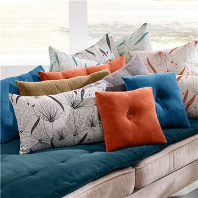 Coussin en velours ras