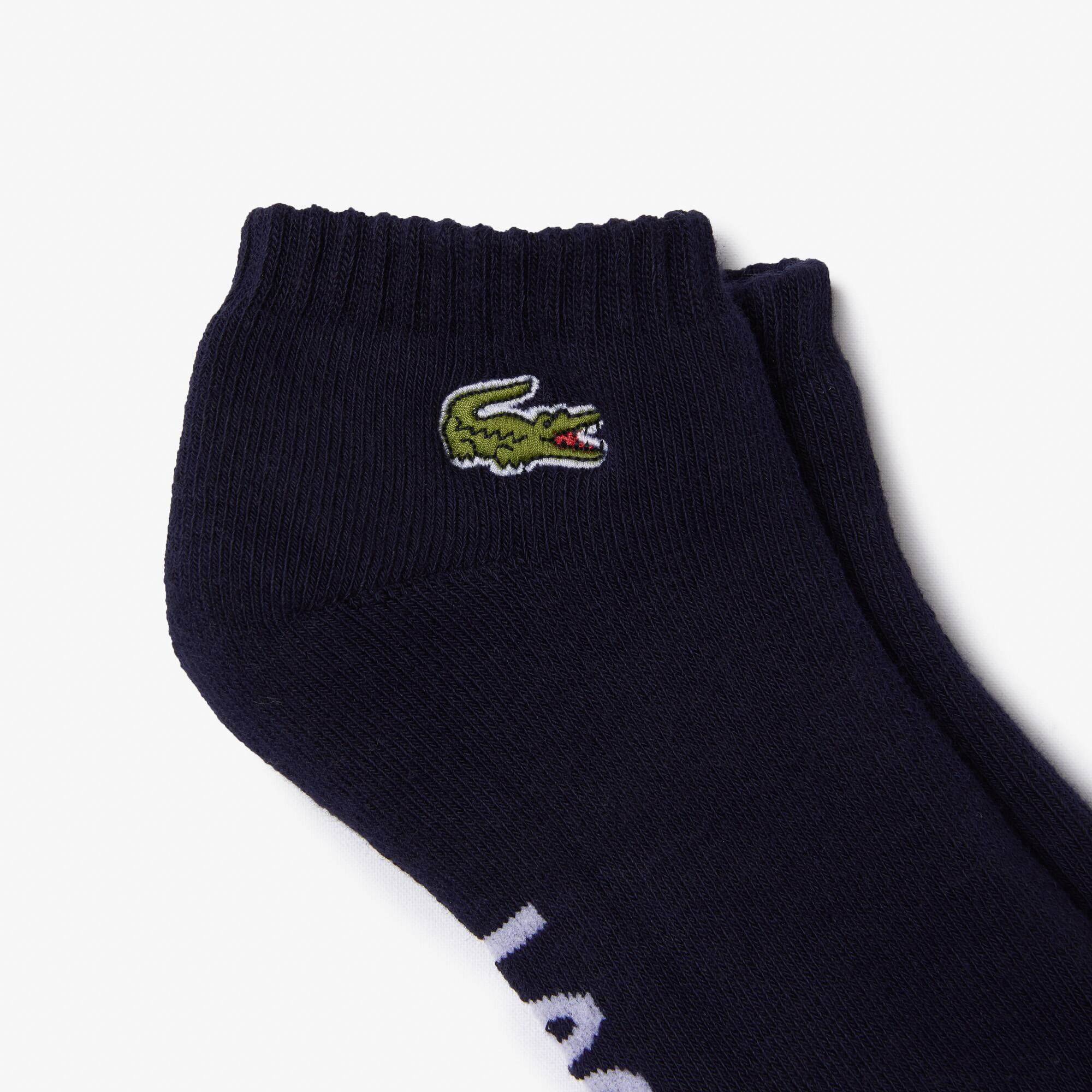 Herren LACOSTE SPORT Baumwollsocken aus Stretch-Baumwolle mit Logo Socken - Blau - Lacoste - Unisex