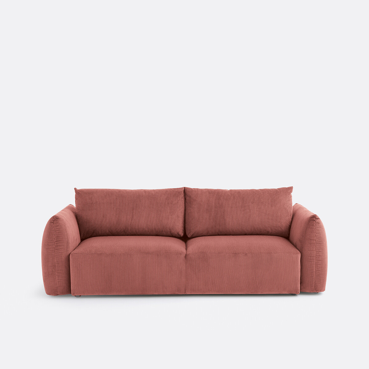 LA REDOUTE INTERIEURS<br>Sofá conversível em veludo canelado, 3 lugares, Edith