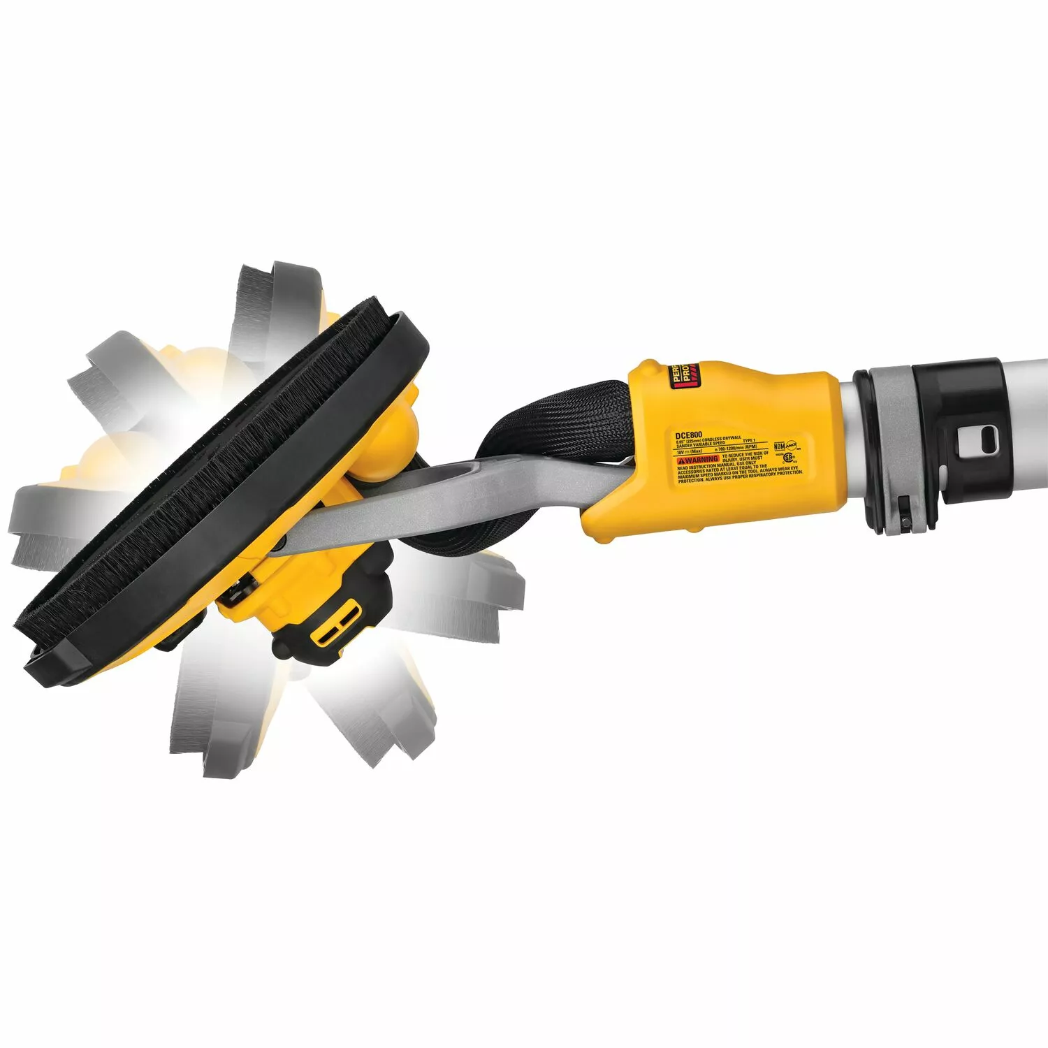 DeWALT DCE800T2-QW 18V / 54V Li-ion FlexVolt Accu langnek schuurmachine set (2x 6.0Ah accu)