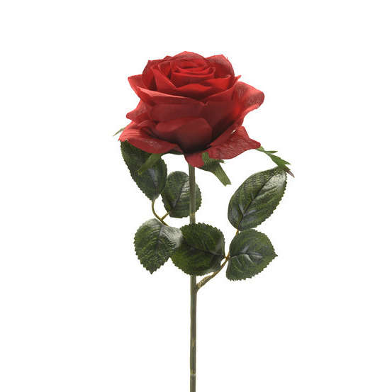 Tige rose simone, rouge H. 45 cm