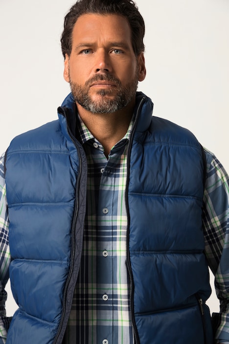 Steppweste, Outdoor, Stehkragen, Bauchfit, bis 8 XL