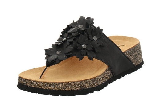 Think! Zehentrenner »Koak«  , Sommerschuh, Schlappen mit süsser Blumendekoration
