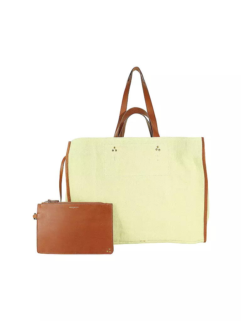 JEROME DREYFUSS Leinentasche - Shopper LEON Large gelb