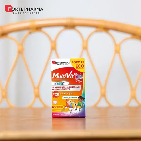 Forté Pharma Multivit' Kids Defenses 60 comprimidos mastigáveis