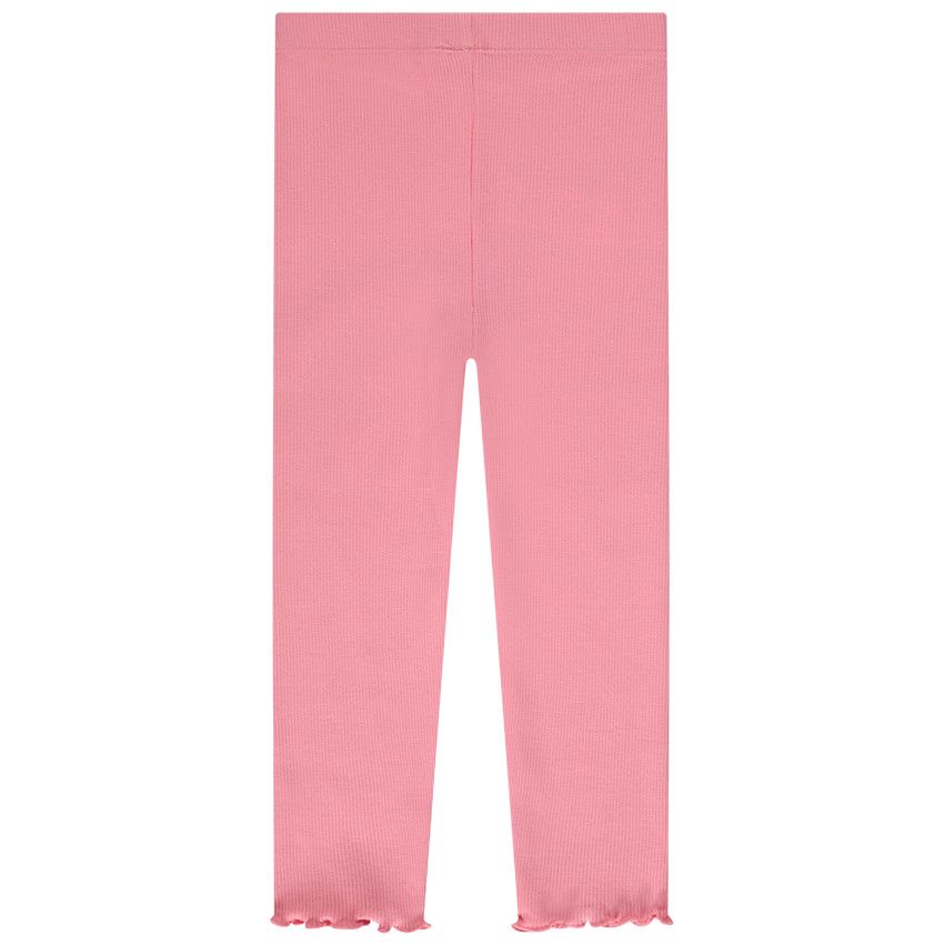 Caleçon uni côtelé avec boutons pour bébé fille - Multicolore
