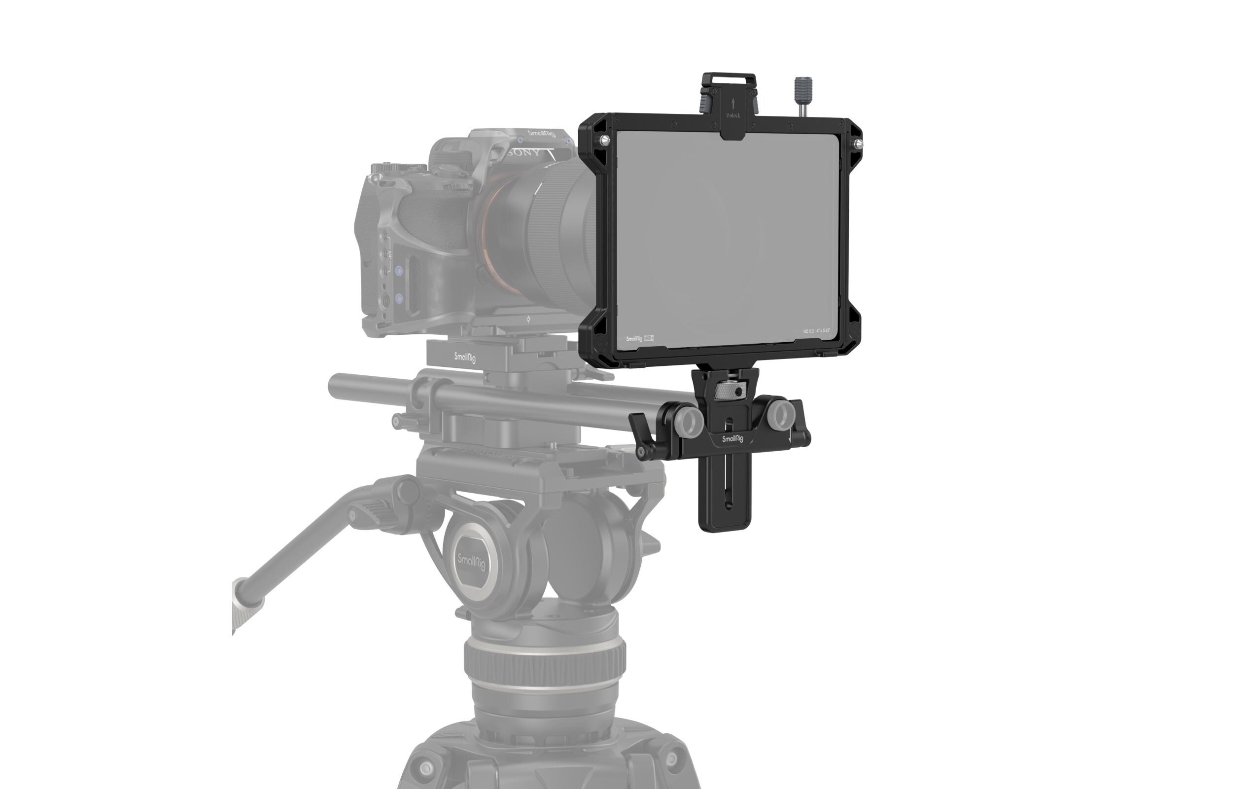 Teleprompter Multifunktional<br>Multifunktionaler Teleprompter für universelle spiegellose Objektive bis 95 mm, ein 15-mm-Schienenhalterungssystem und andere