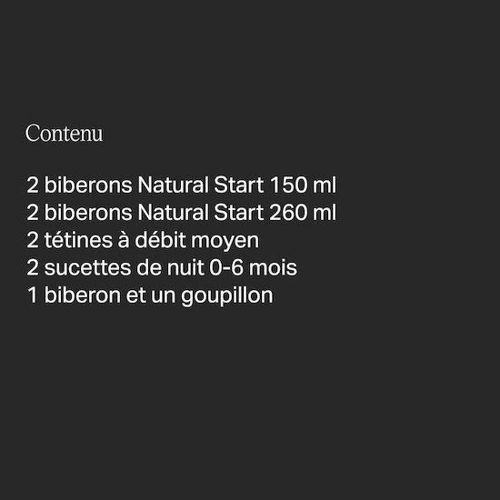 Coffret de naissance Natural Start 150/260ml   de               Tommee Tippee
