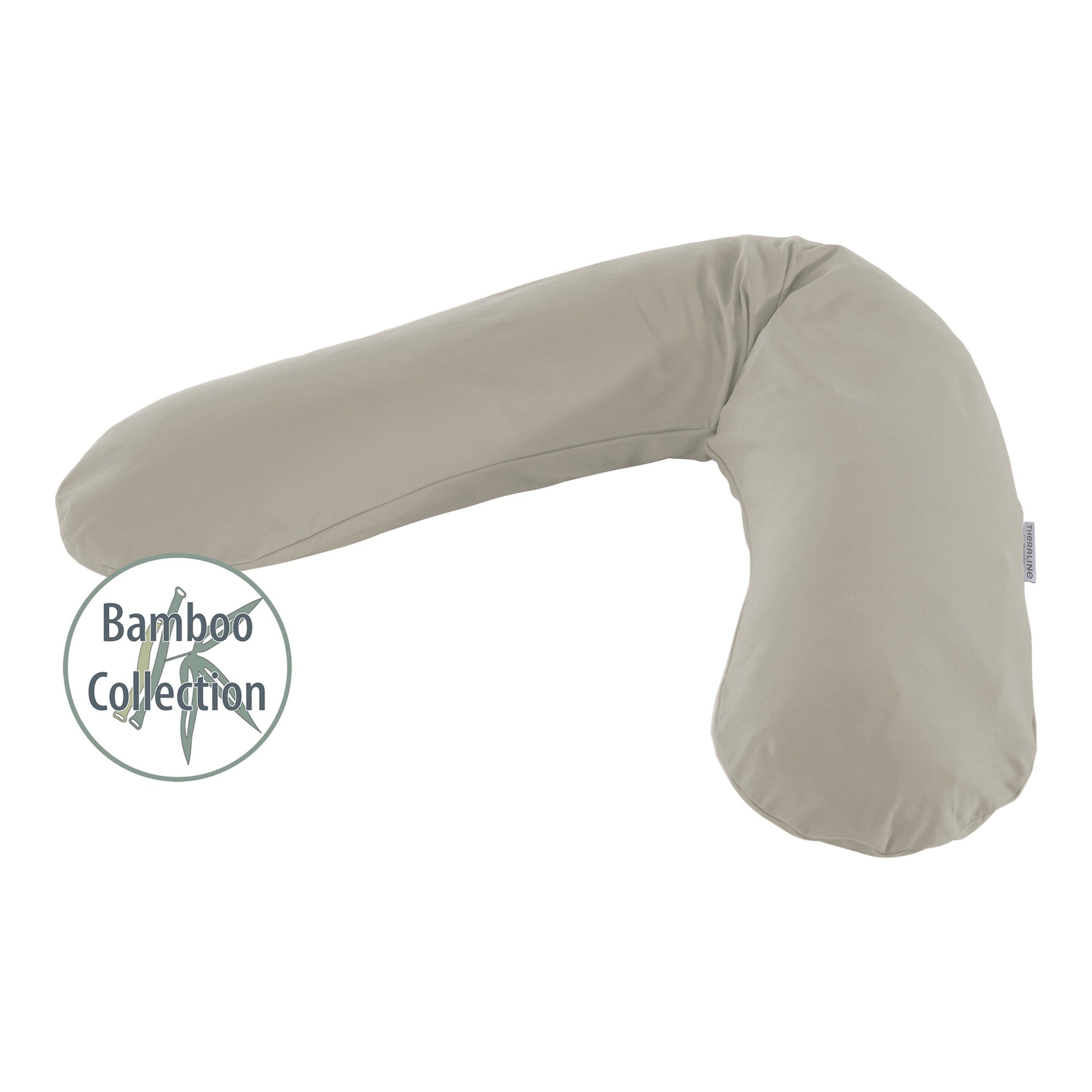 Theraline - ORIGINAL Stillkissen Bamboo Collection 190 cm lehmgrau