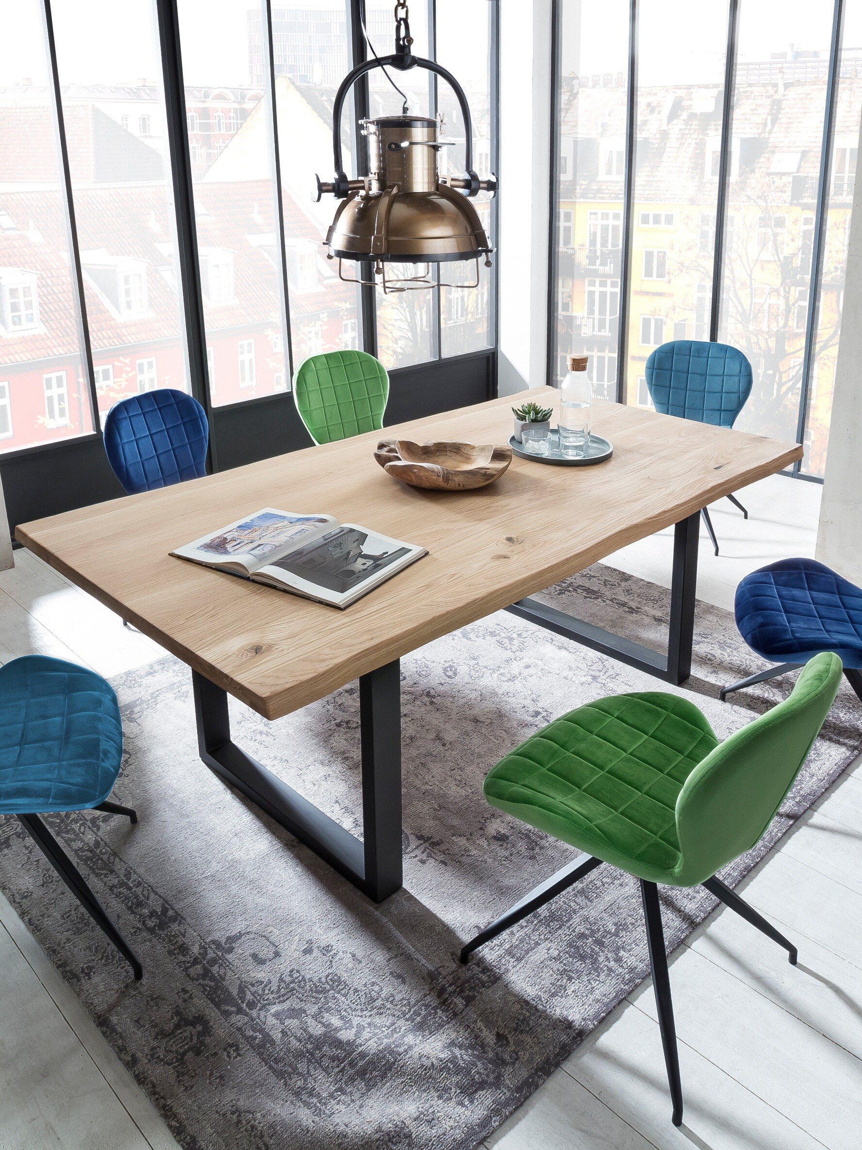 Tisch 160x90 Wildeiche Küchentisch Speisetisch Esstisch Esszimmer Holztisch