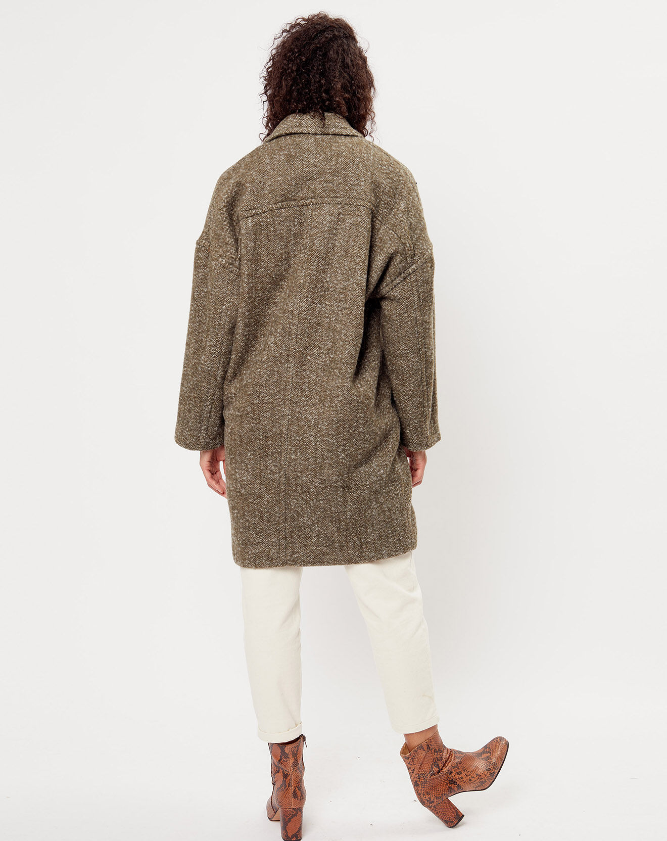 See u Soon Manteau en Laine mélangée Elisabeth khaki