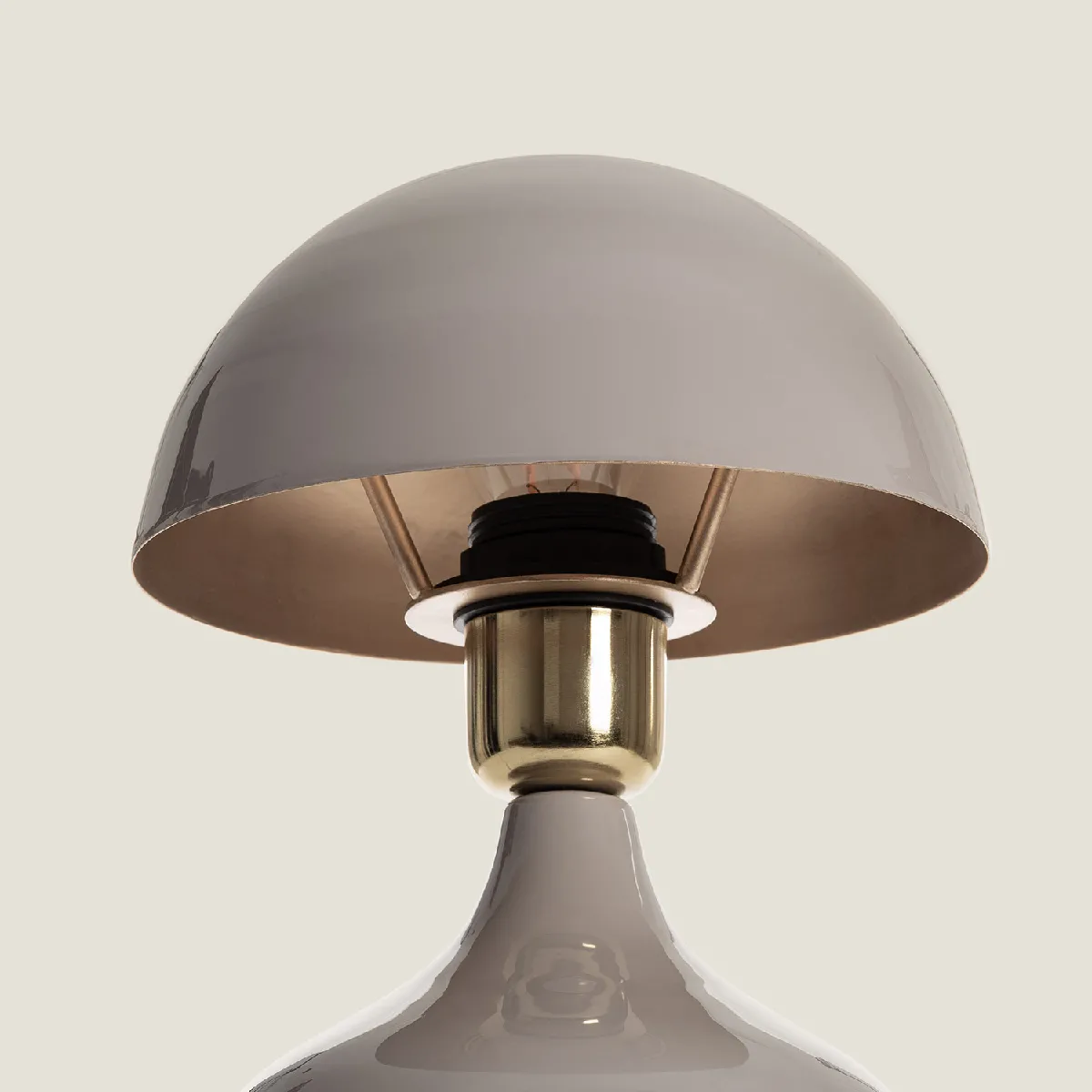 Ledkia Lampe à Poser Krish - Taupe