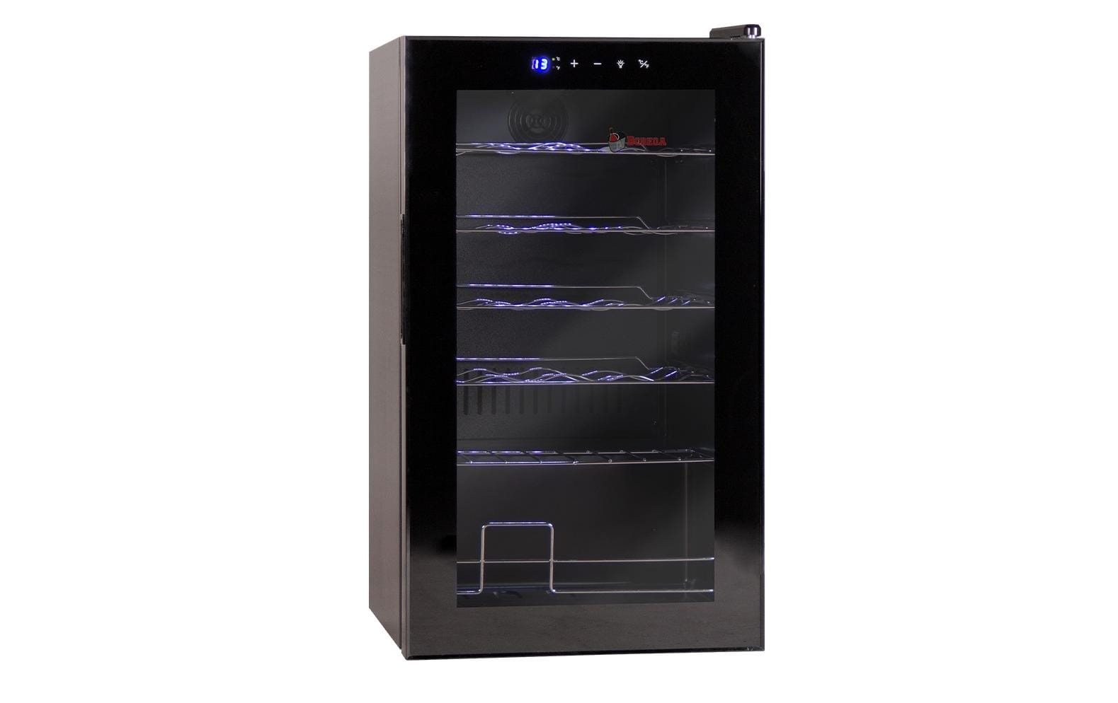 Weinklimaschrank Bodega BWS24 Schwarz, Rechts<br>Freistehender Weinklimaschrank
