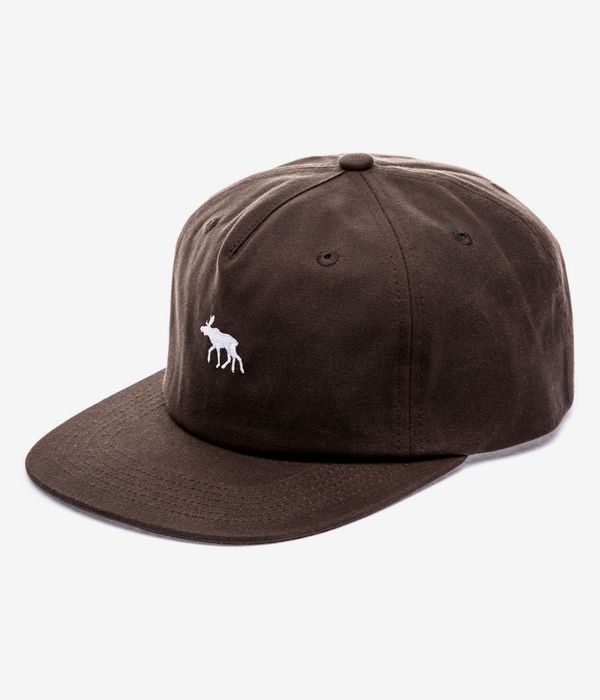 Anuell Mooser Waxed 6 Panel Cap (dark brown)