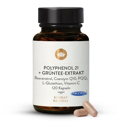 Sunday Natural Products  Polyphenol 21 + Grüntee Extrakt