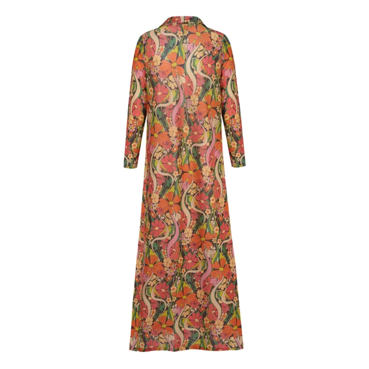 JoSephine Robe Fleurs Negroni Métallisée | Orange