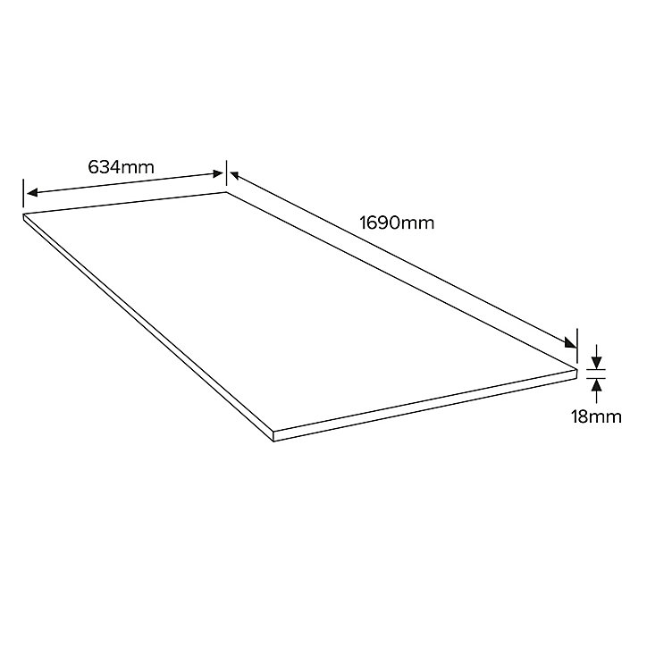 Panneau OSB 2 RL4 - 169 x 63,4 cm, ép.18 mm (vendu au panneau)