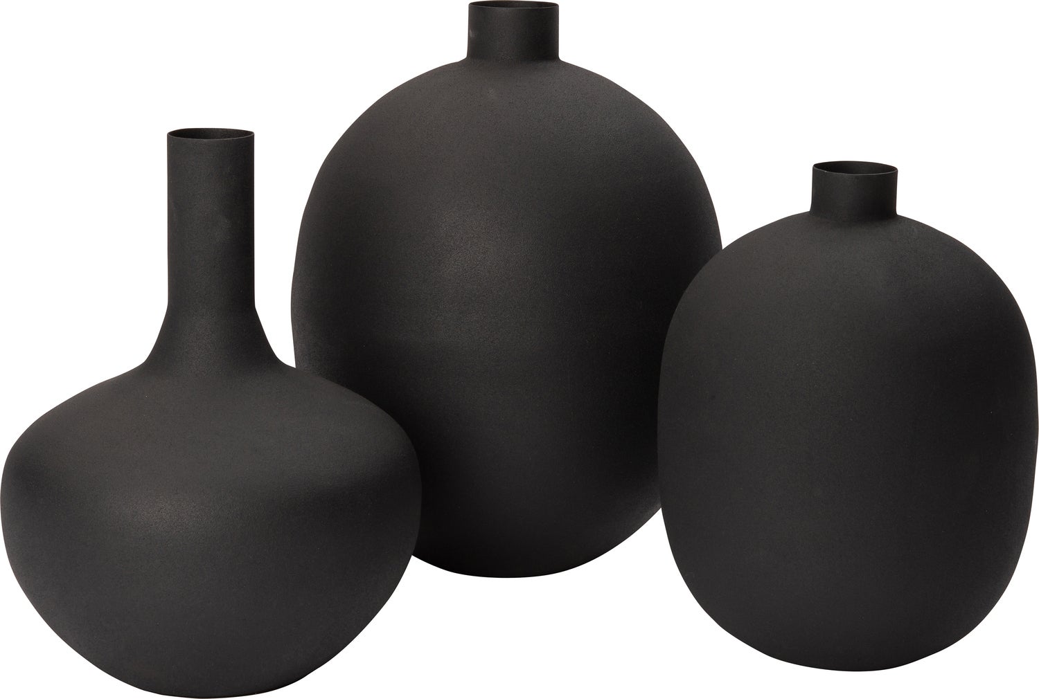 Intratuin vaas Vigo zwart D 22 H 30 cm