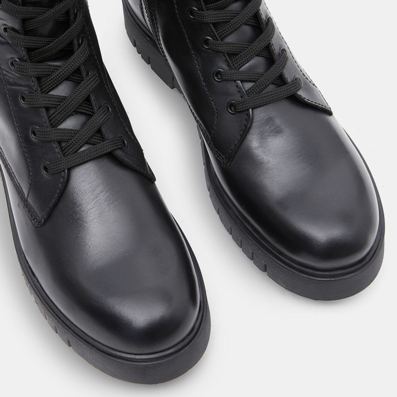 Tommy Jeans Bottines en Cuir Sustainable noires