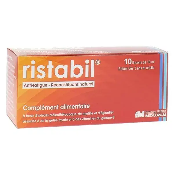 Ristabil Antifadiga, 10 frascos de 10ml