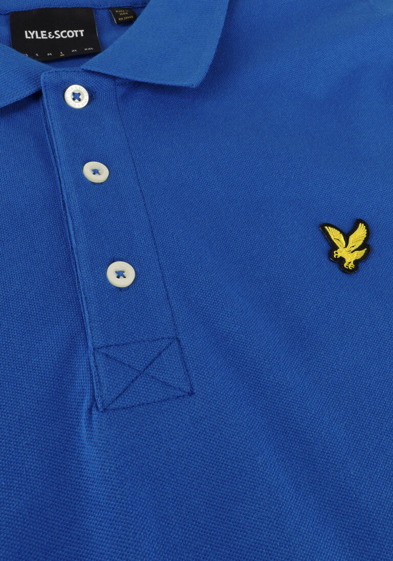 LYLE & SCOTT blauwe lyle & scott polo plain polo shirt