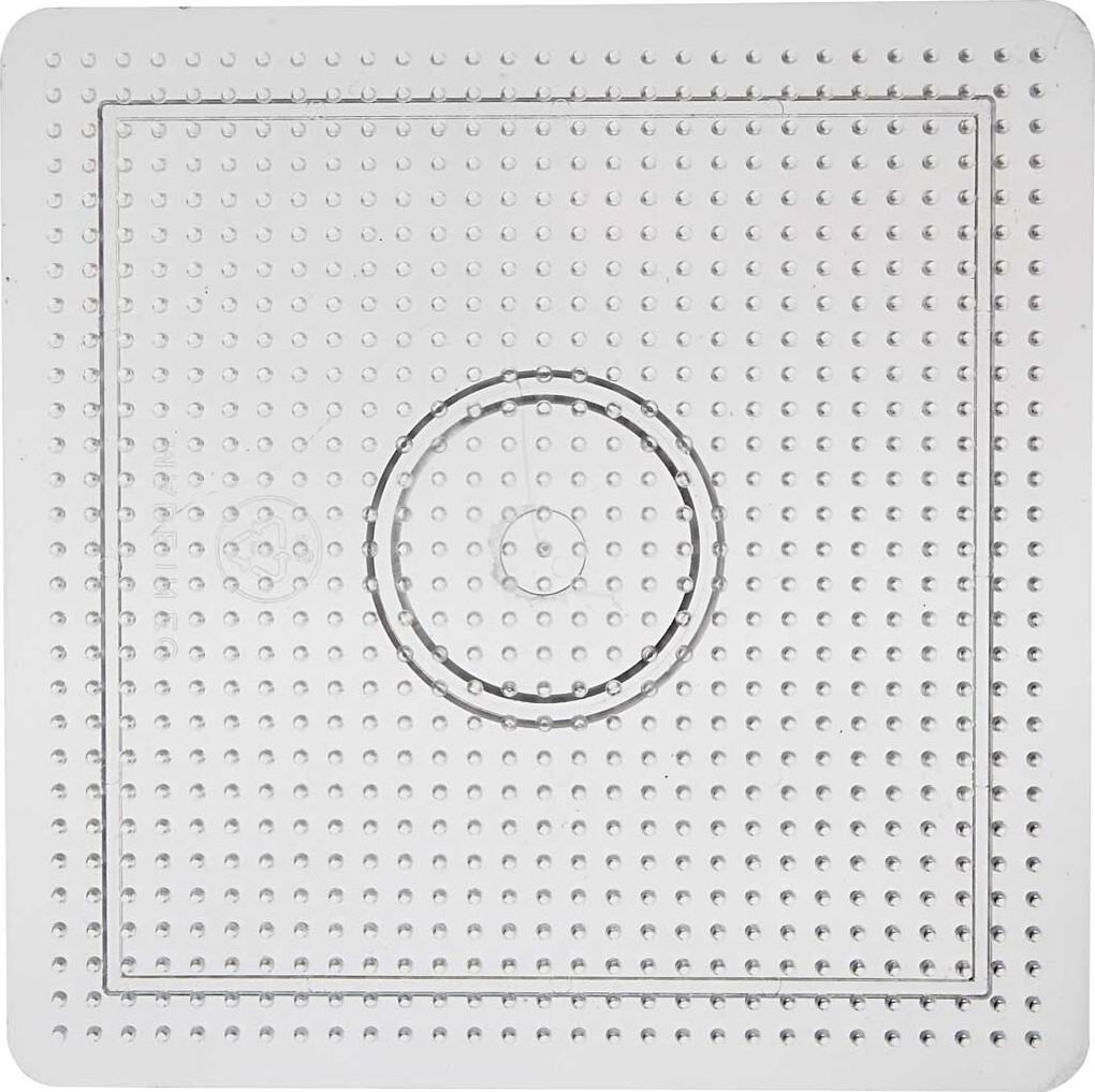 Perleplade - Stor Kvadrat Firkant - Medium - 14,5X14,5 CM - 10 Stk