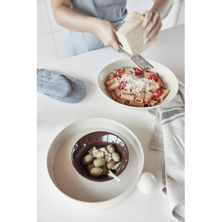 OYOY Living Design Yuka Bowl - Large Reactive olive