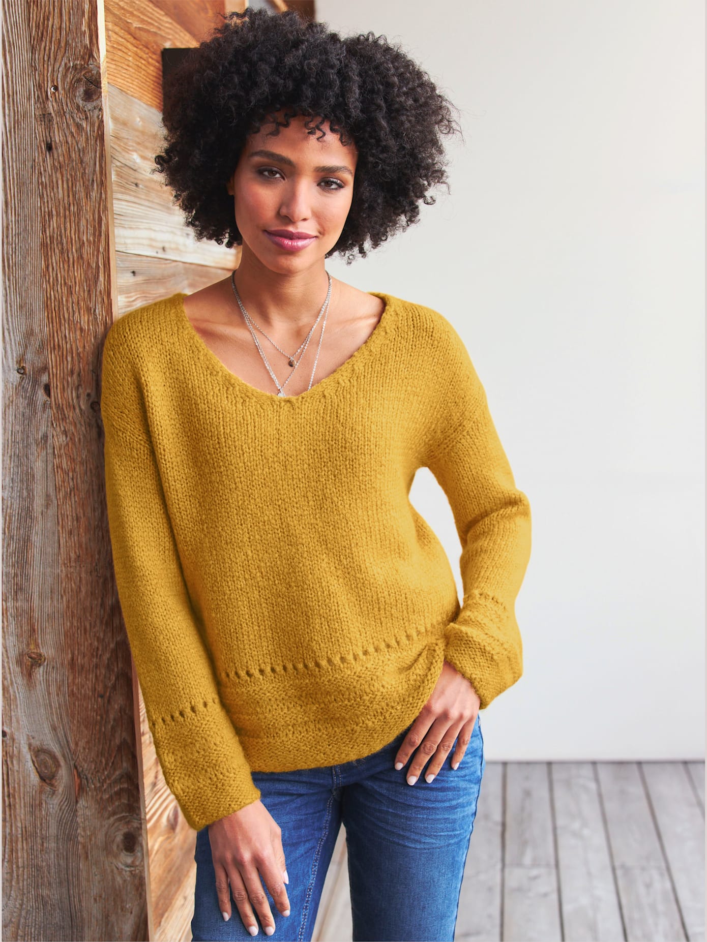Pull grosse maille douce
