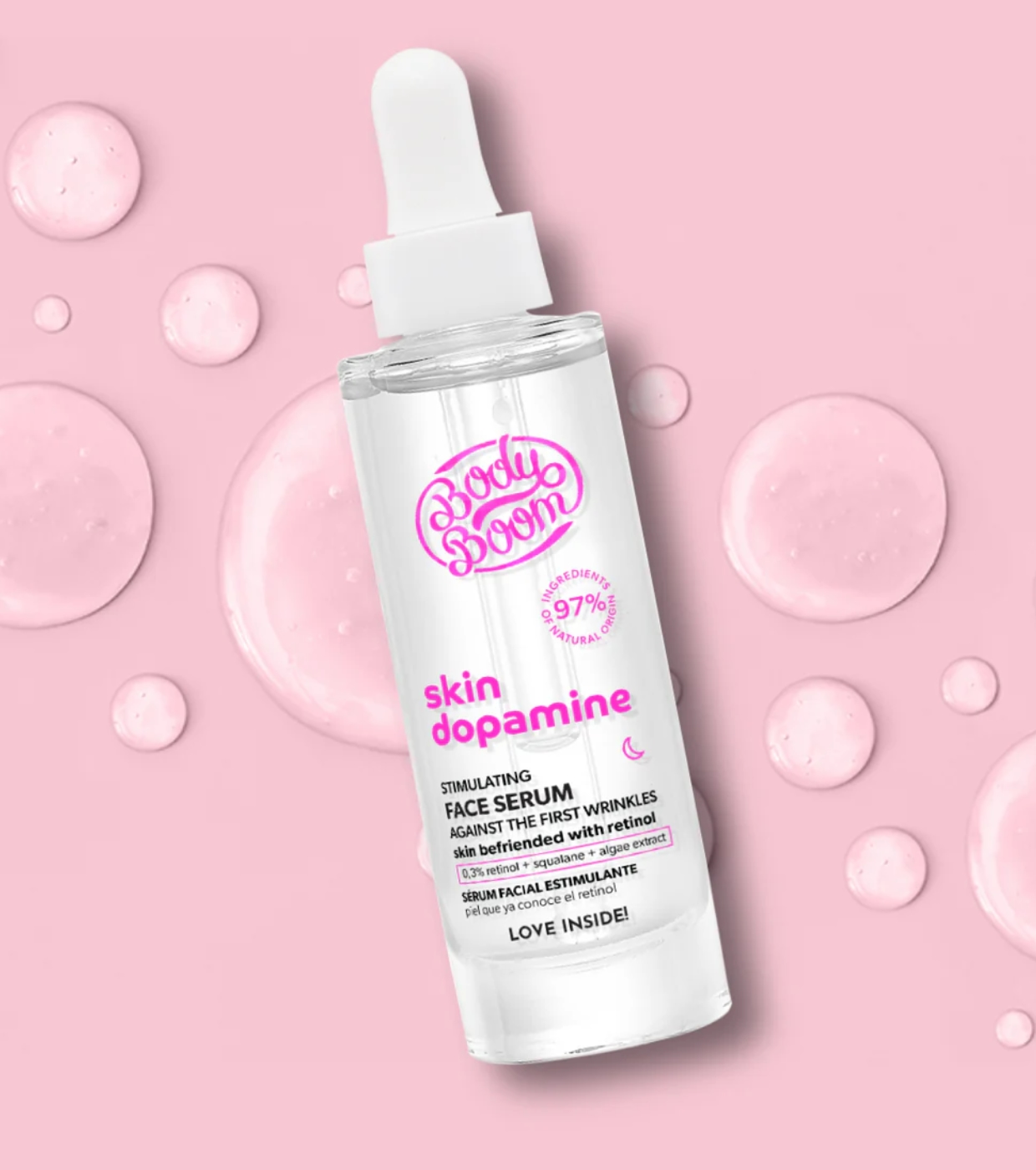 Bodyboom - *Skin Dopamine* - Soro facial anti-rugas com retinol 0,30%