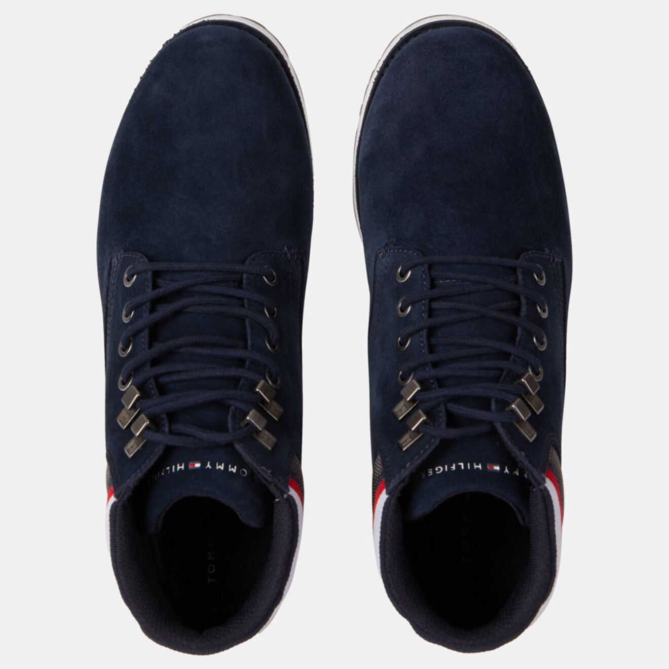 Tommy Hilfiger Boots en Velours de Cuir Outdoor bleu marine