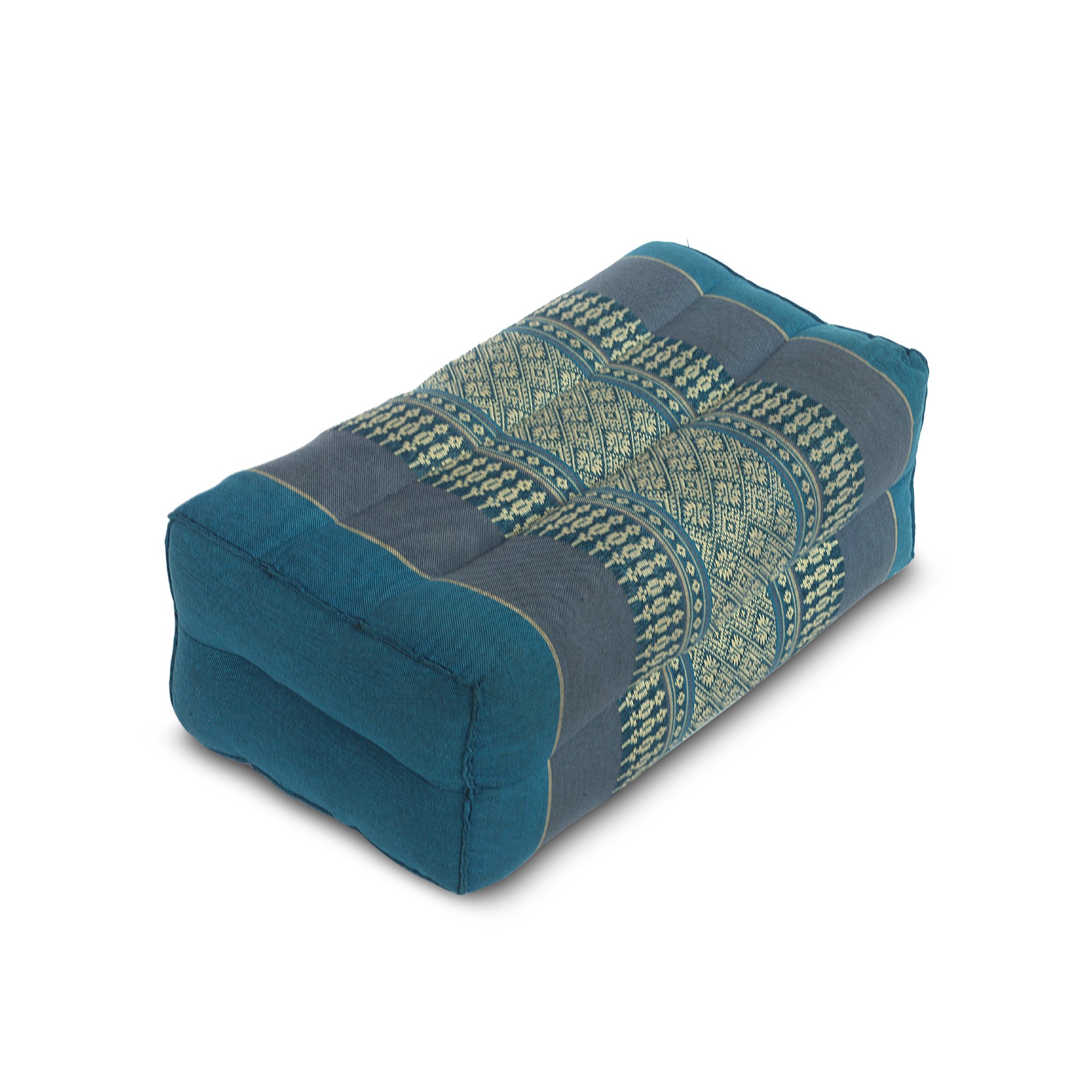 Yogakissen, blau, grau, B 35 cm, H 15 cm, T 16,5 cm von fischer's lagerhaus
