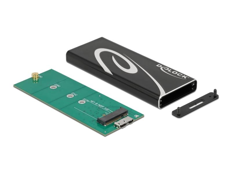 Delock Externes Gehäuse SuperSpeed USB 3.2 Gen 2 - SATA SSD Delock Externes Gehäuse SuperSpeed USB für M.2 SATA SSD Key B