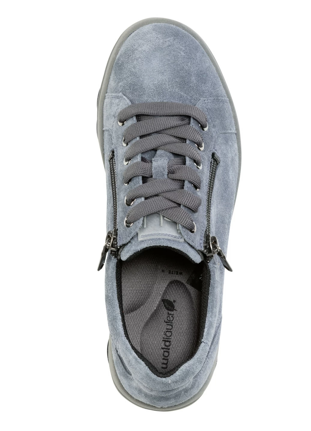Waldläufer Schnürschuh aus weichem Veloursleder