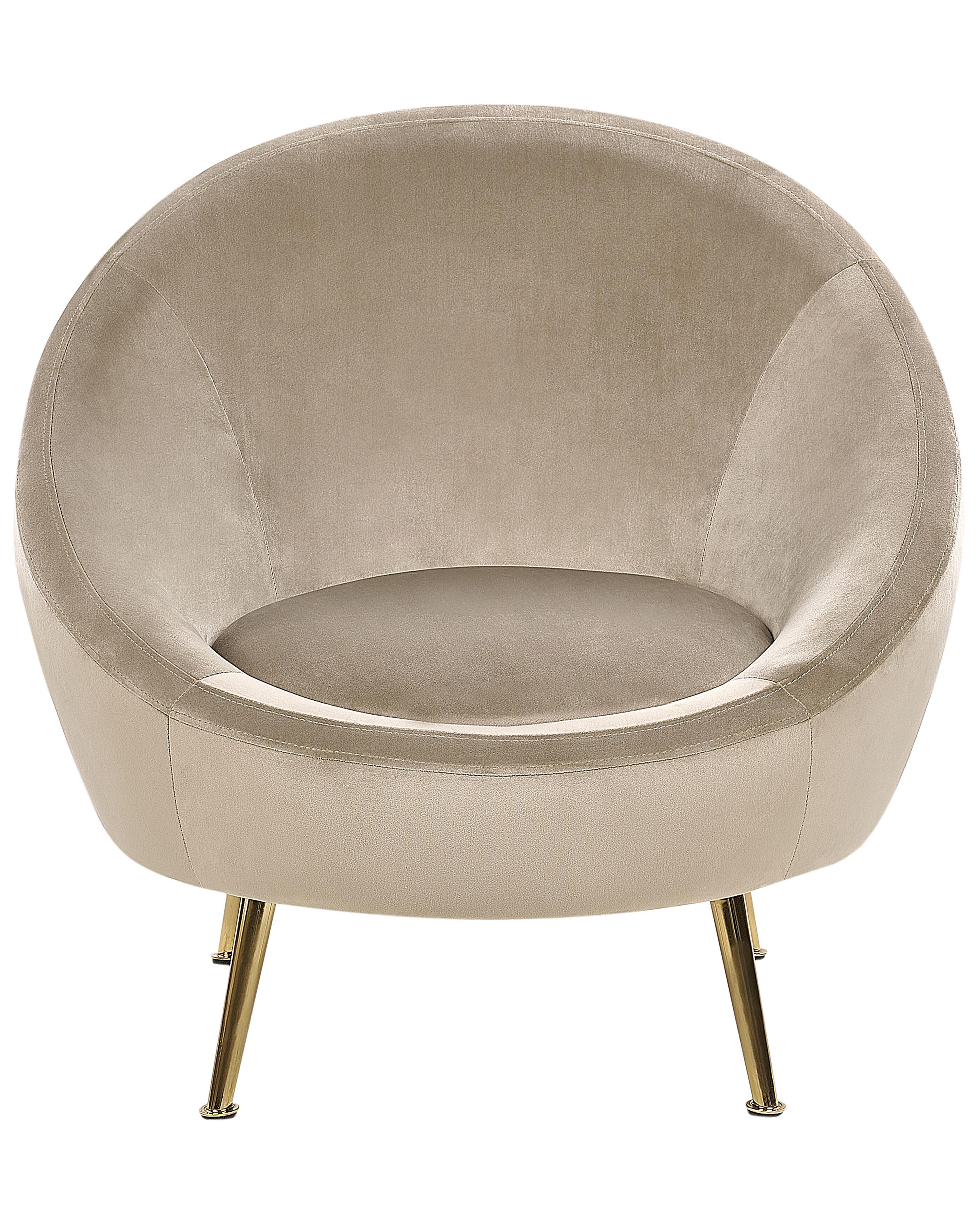 Fauteuil LANGA Fluweel Taupe