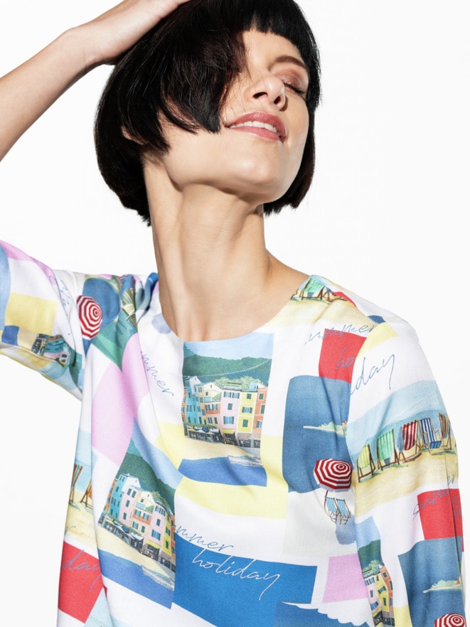 T-Shirt-Bluse Sommerleicht