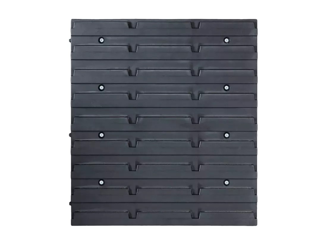 Prolenta Premium - Kit de bacs de stockage avec panneaux muraux 96 pcs Bleu