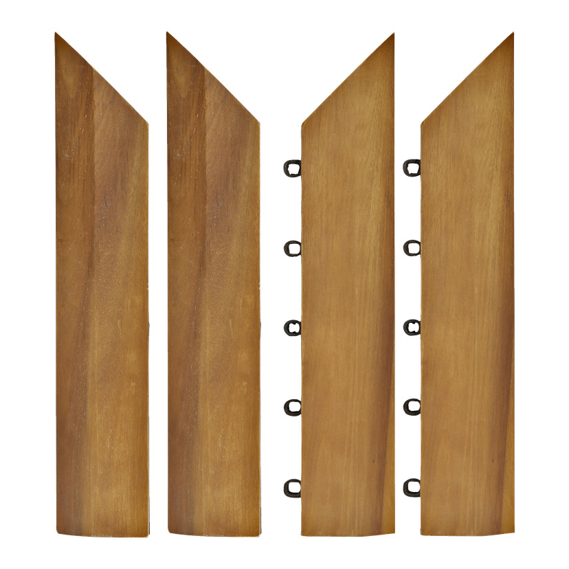 Hjørne til gulvplater 4 deler 37x7 cm