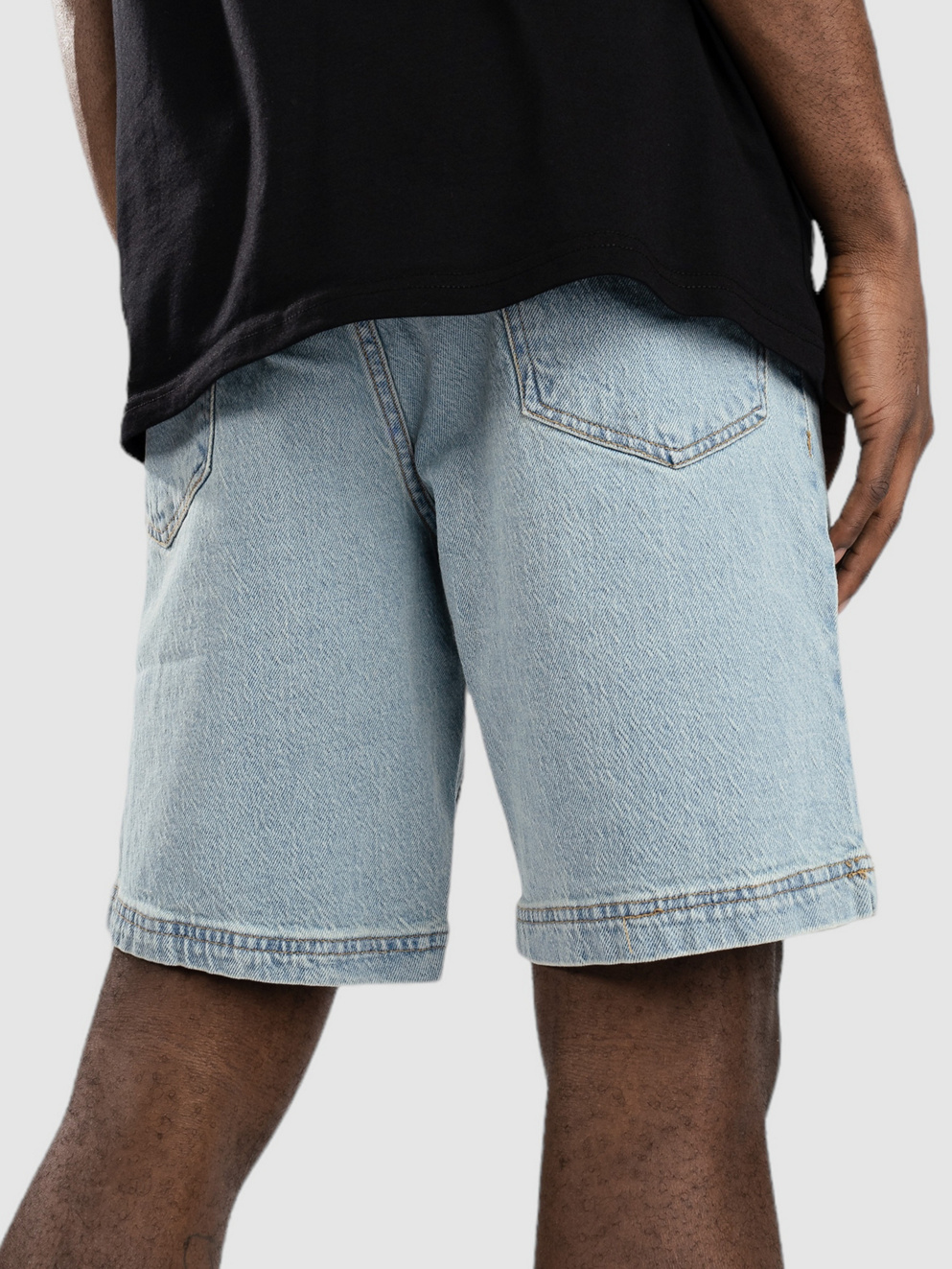 Denim Project Miami Loose Shorts light blue washed