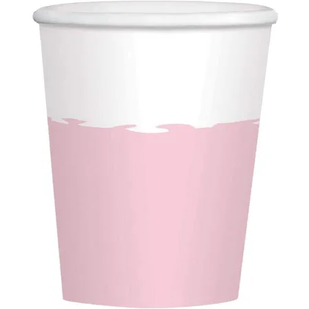 amscan Partybecher Roségold 250 ml, Set mit 8 Stück
