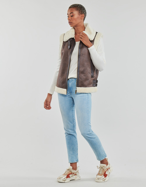 Only - ONLBETTY FAUX SUEDE WAISTCOAT OTW - Marron