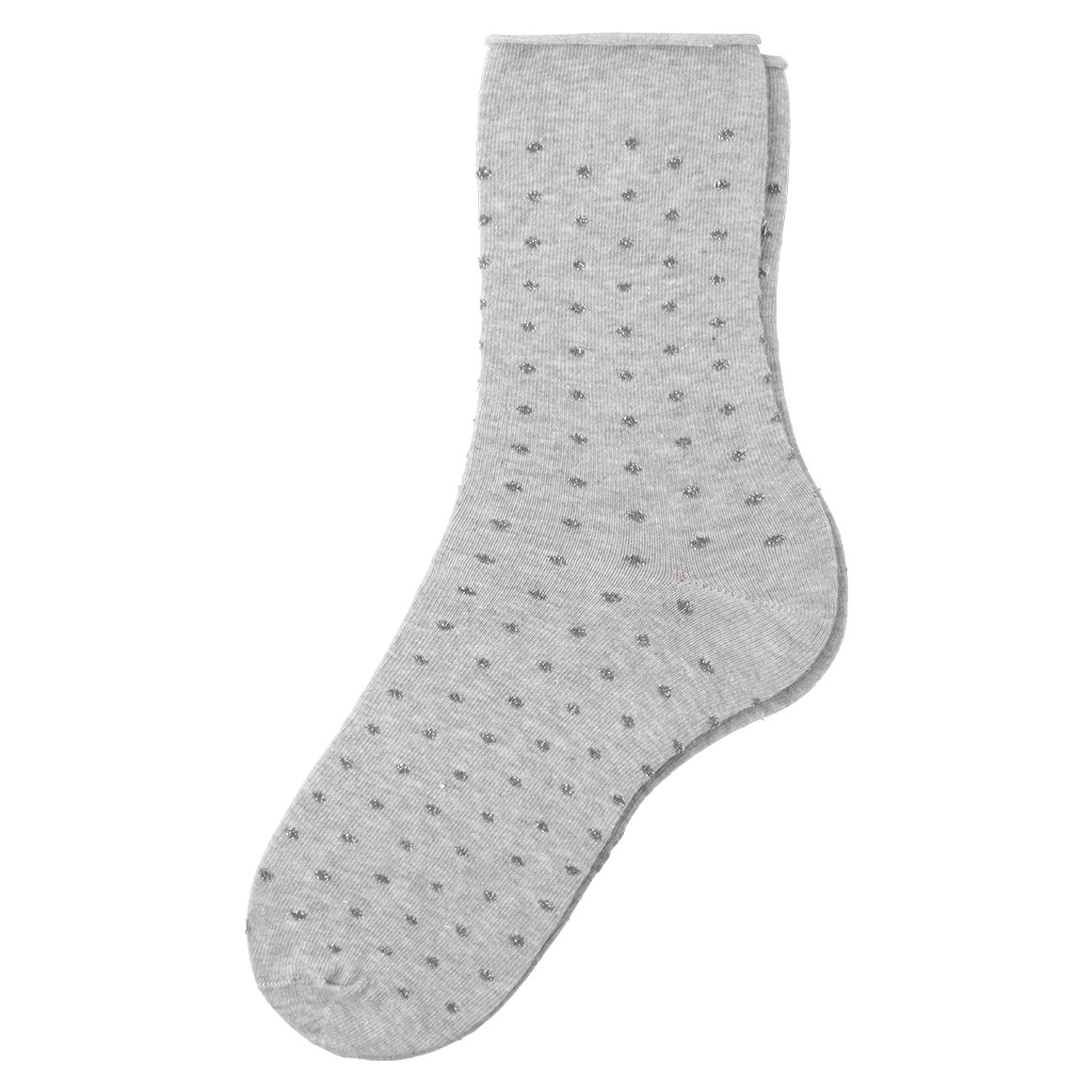 Gina Benotti 4 Paar Damen Socken mit Effektgarn grau / dunkelgrau