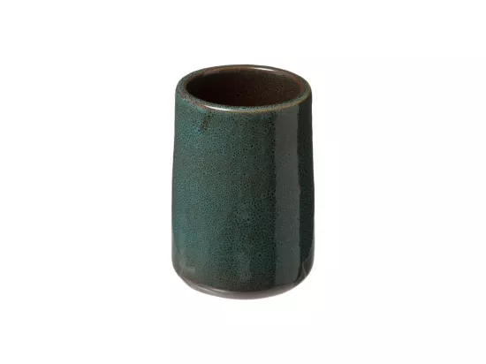 Brosse WC avec support en céramique émail Vert