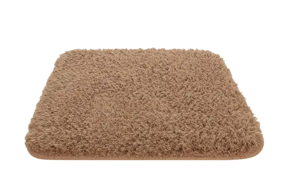 HOME STORY Badteppich Curly 50 cm Braun
